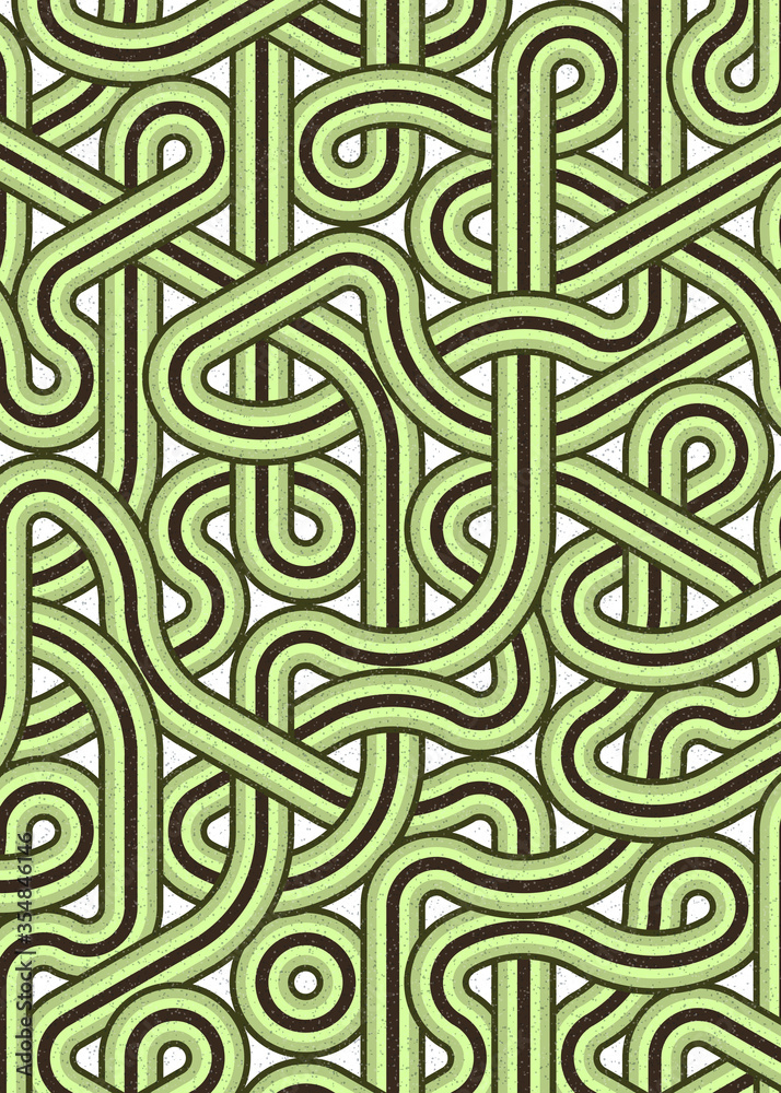 Obraz premium Colour Hexagon Tile Connection art background design illustration