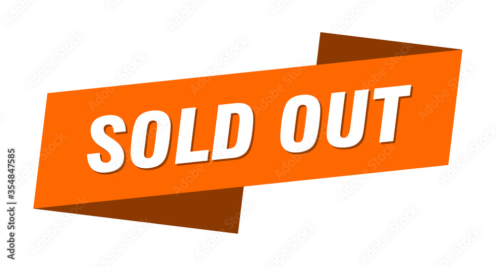 sold out banner template. sold out ribbon label sign sold out banner template. sold out ribbon label sign