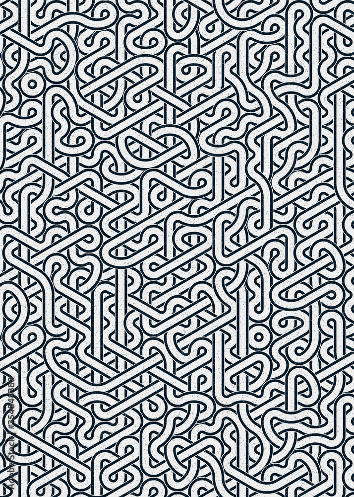 Colour Hexagon Tile Connection art background design illustration