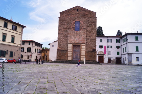 Florence during the covid-19 emergency, Carmine square, Italy