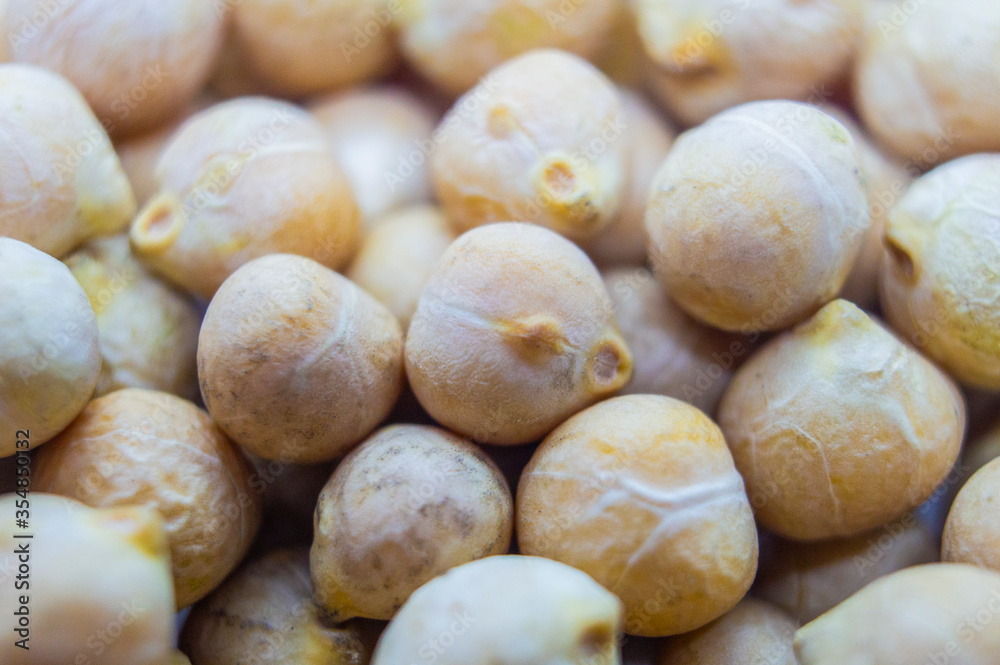 Peas chickpea groats closeup. Closeup Peas chickpea groats closeup. Closeup