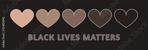 Black lives matters. Vectorial symbol