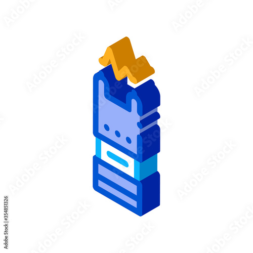 Stunning Electric Shock Icon Vector. Isometric Stunning Electric Shock sign. color isolated symbol illustration