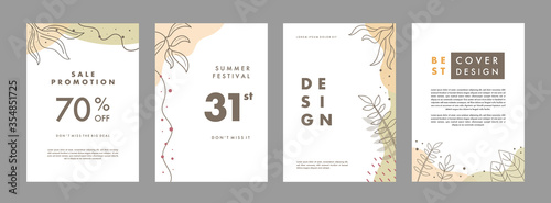 Set of abstract creative artistic templates. Universal cover Designs for Annual Report, Brochures, Flyers, Presentations, Leaflet, Magazine.