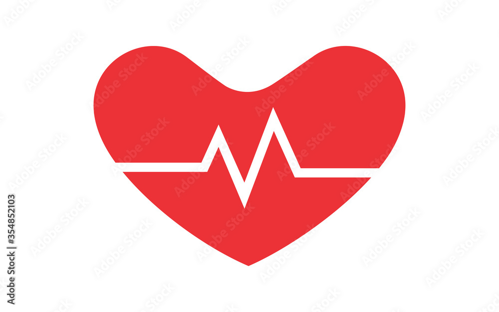 Heart rate logo vector design 2 Heart rate logo vector design 2