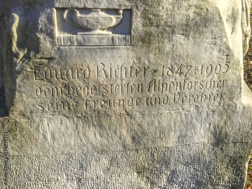 Eduard Richter Denkmal am Mönchsberg in Salzburg photo