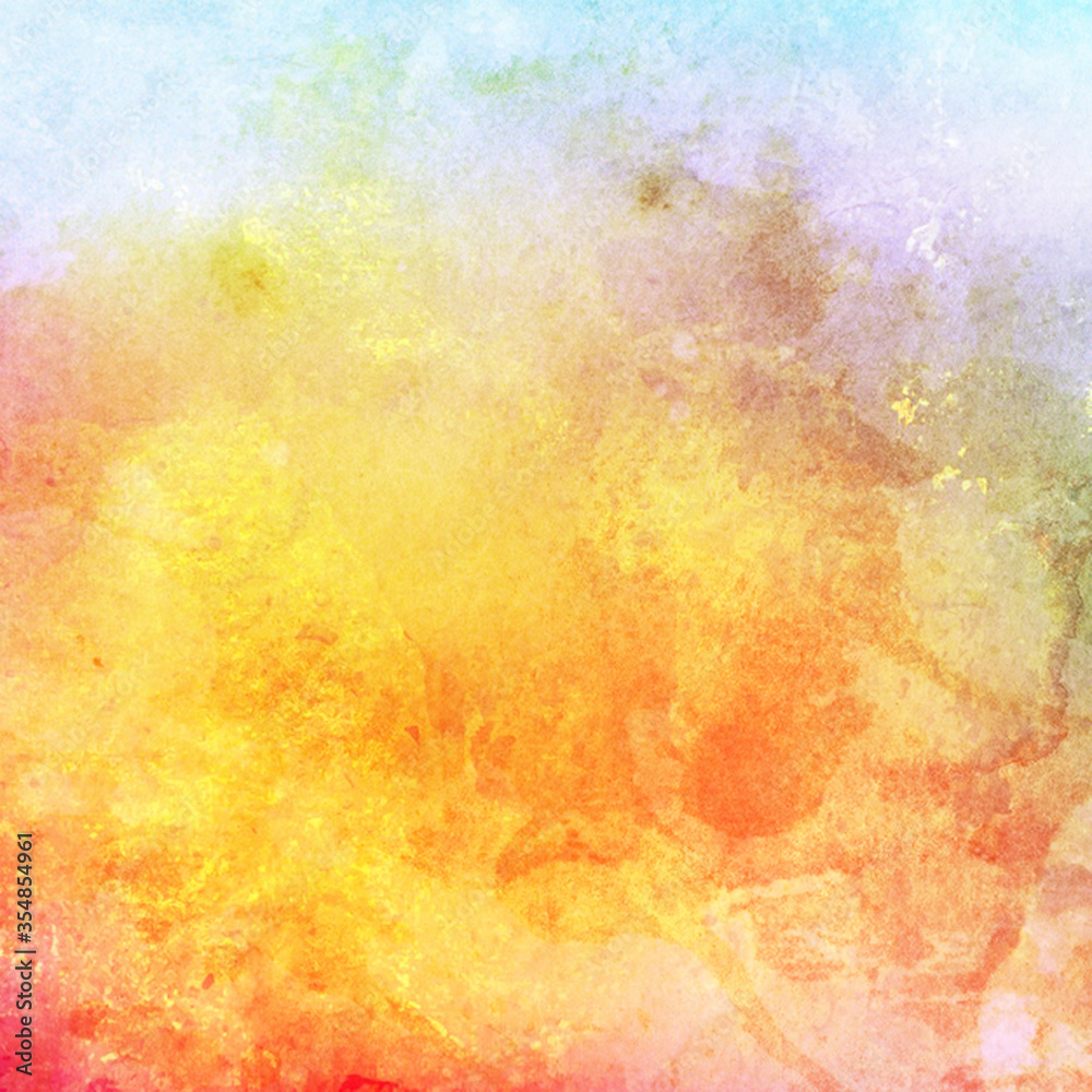 Abstract watercolor background, hand painted colorful texture