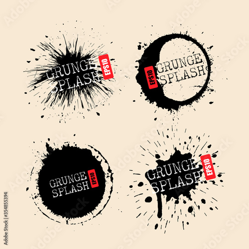Paint splatter, wet blot icon