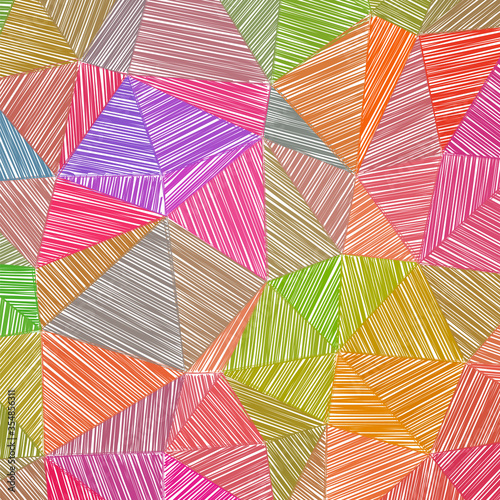 Hand-drawn pencil background. Marker hatching background. Admirable pencil sketch with colorful strokes. Quaint vector illustration.