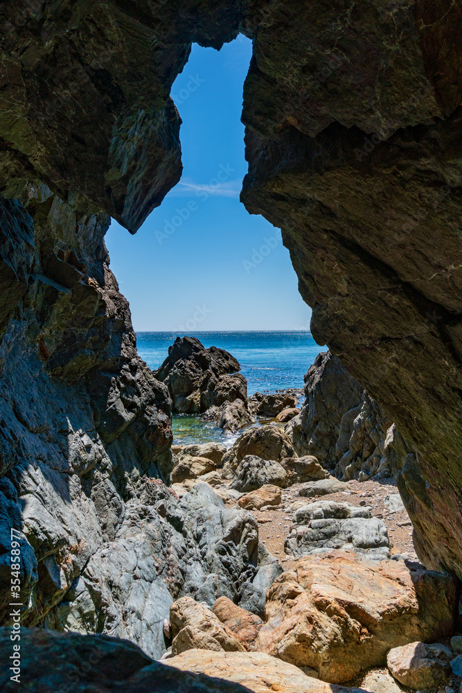 cave in the sea in Sark