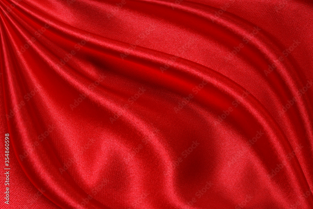Red cloth waves background texture. Red cloth waves background texture.