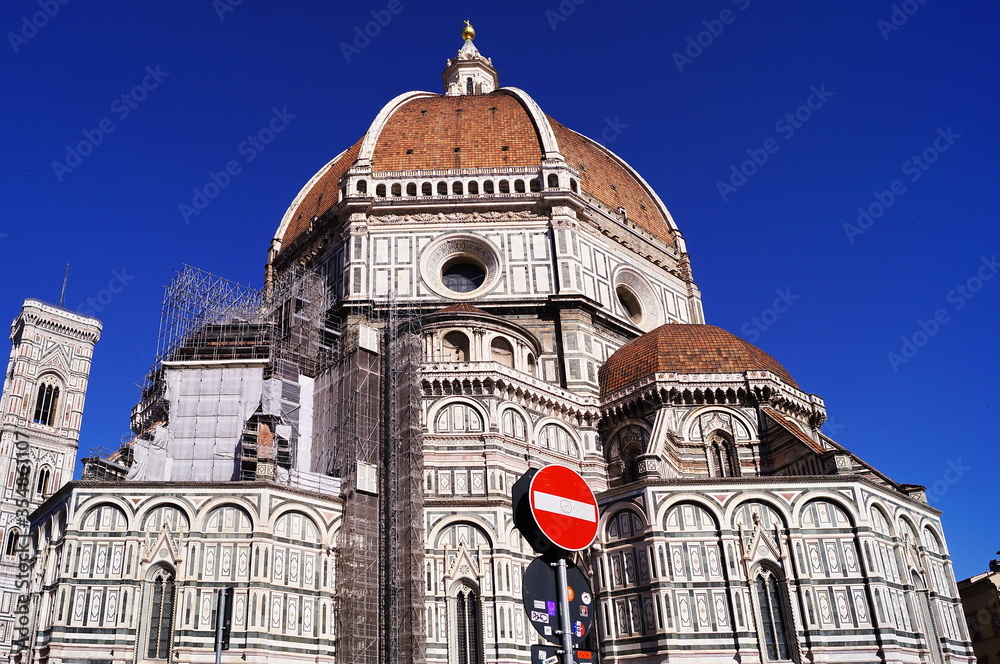 Cupola of Brunelleschi of the Santa Maria del Fiore cathedral, Florence, Italy