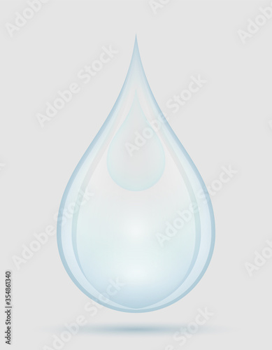 drop of water rain or spray vector illustration