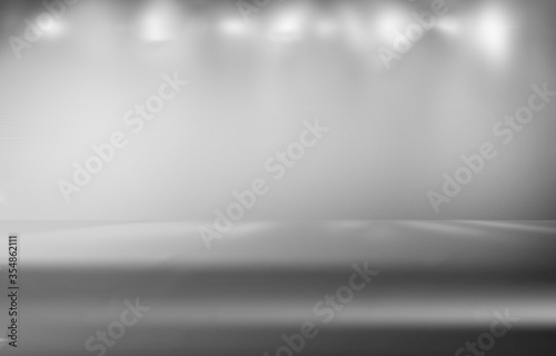 Black abstract background blurred. empty white light gradient studio room. used for background and display or montage of your product.