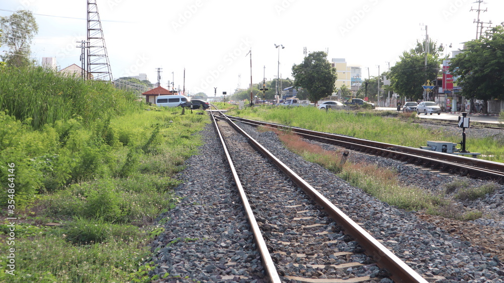Rail routes in Nakhon Pathom province, central region of Thailand Rail routes in Nakhon Pathom province, central region of Thailand