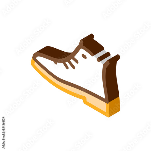 Repaired Shoe Icon Vector. Isometric Repaired Shoe sign. color isolated symbol illustration