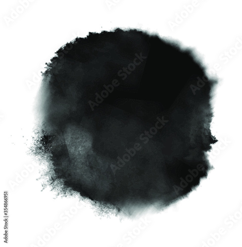 black ink blotch