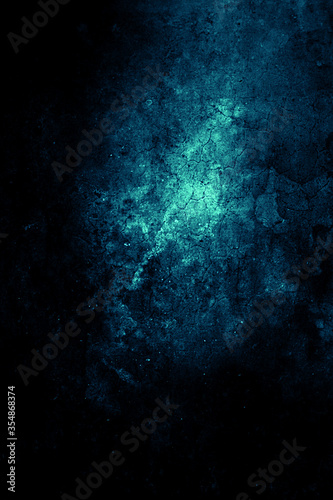Old grunge blue stone background, grungy wall