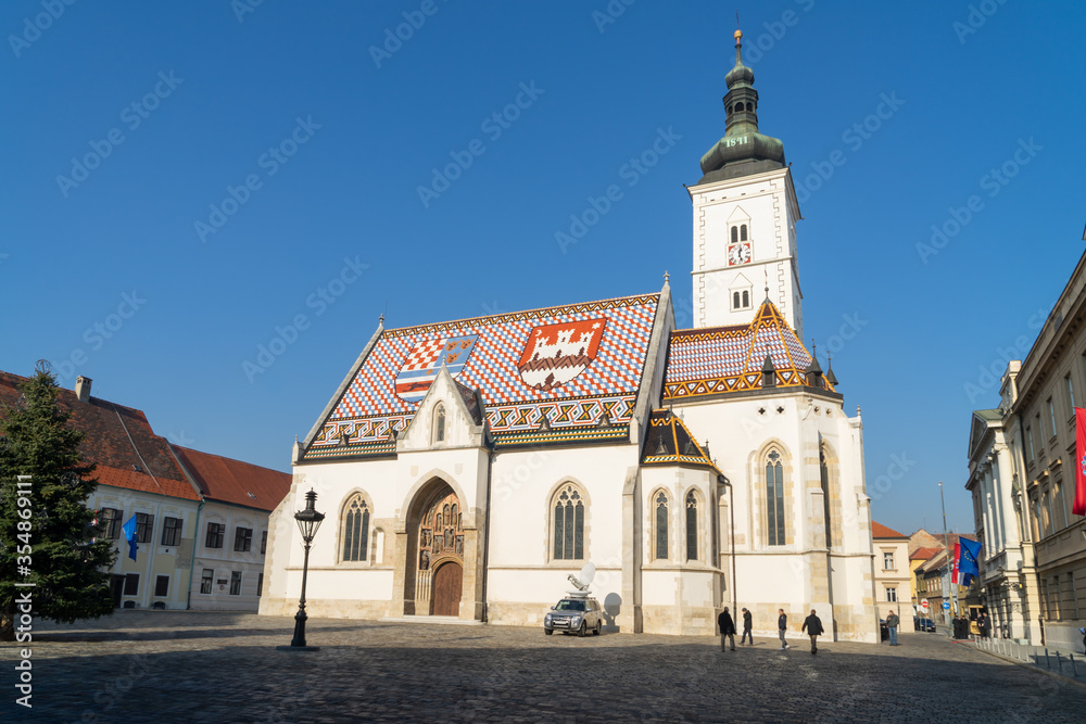 St Marks Church in Zagreb, Croatia
