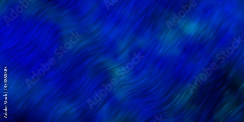 Light BLUE vector pattern with wry lines. Colorful abstract illustration with gradient curves. Smart design for your promotions.