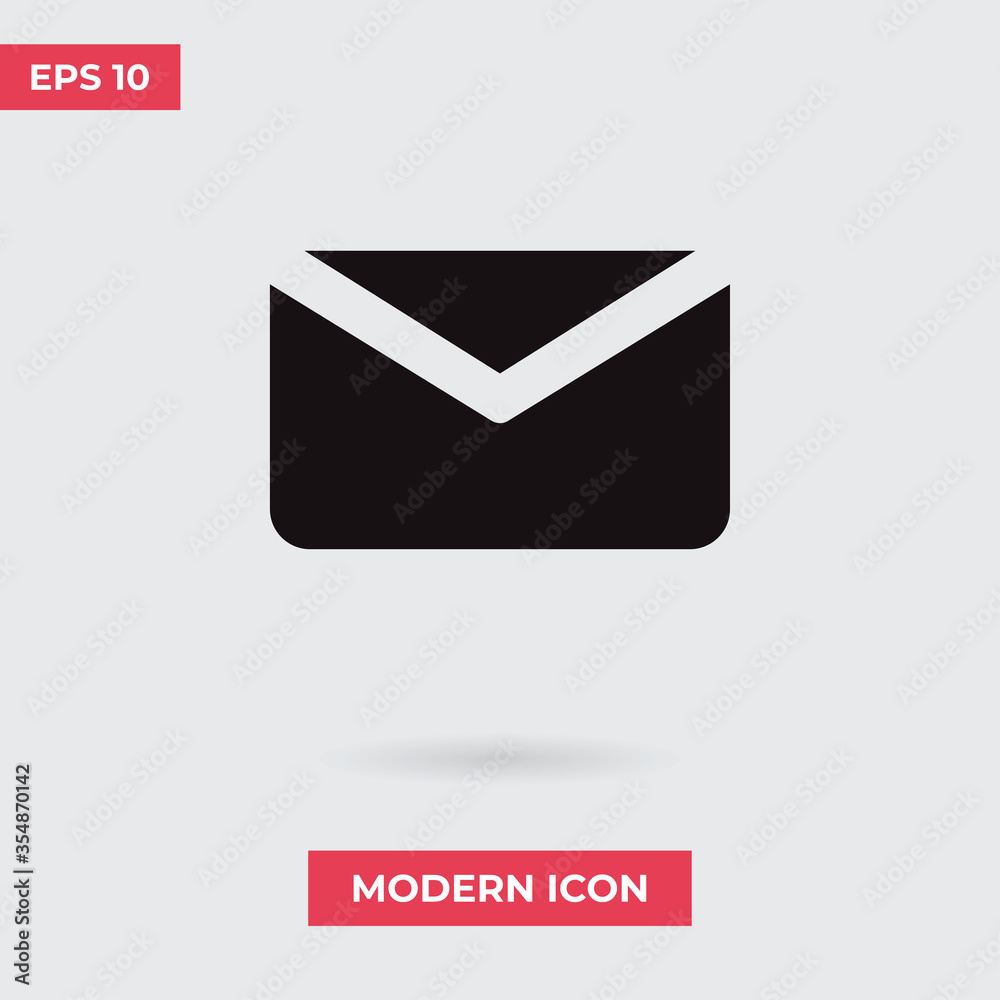 Email vector icon, simple sign for web site and mobile app. Email vector icon, simple sign for web site and mobile app.
