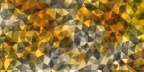 Light Orange vector background with polygonal style.