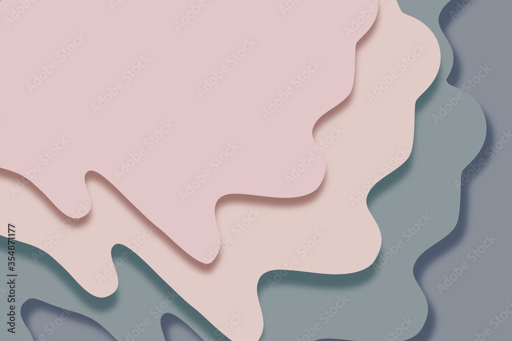 3d render stacking wavy shapes with copy space 3d render stacking wavy shapes with copy space