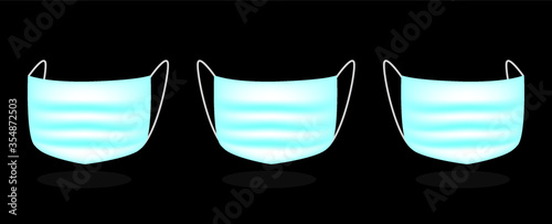 face mask on white background