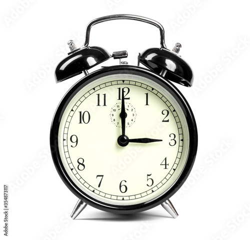 alarm clock isolated on white