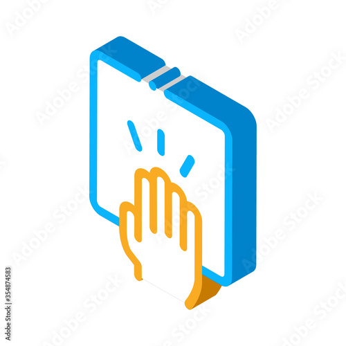 Hand Clapping Icon Vector. Isometric Hand Clapping isometric sign. color isolated symbol illustration