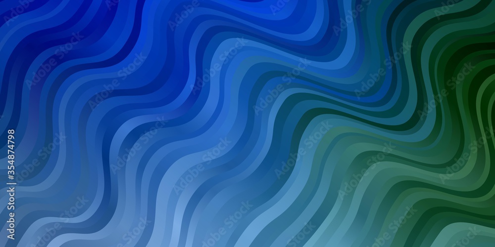 Light Blue, Green vector pattern with wry lines. Colorful illustration with curved lines. Pattern for websites, landing pages. Light Blue, Green vector pattern with wry lines. Colorful illustration with curved lines. Pattern for websites, landing pages.