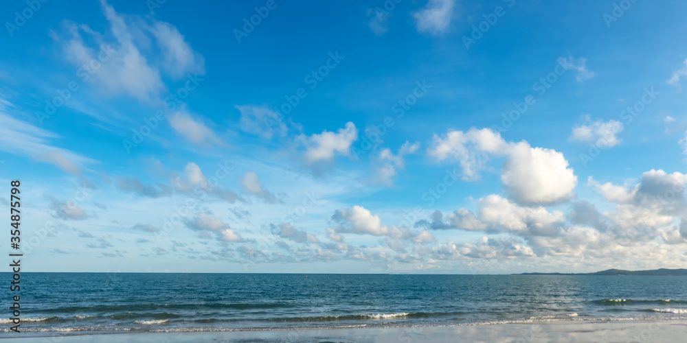 sea landscape with clouds