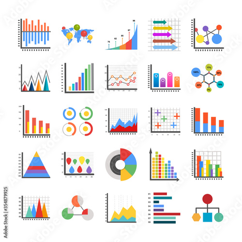 Obraz na płótnie Infographic Flat Icons 