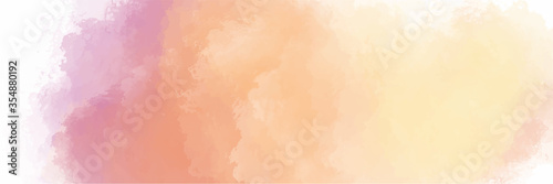 Pink orange yellow watercolor background for textures backgrounds and web banners design © BoszyArtis