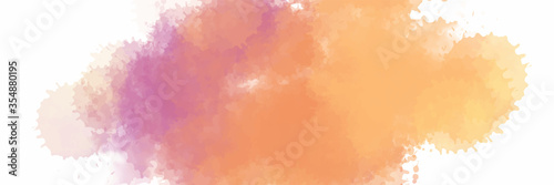Pink orange yellow watercolor background for textures backgrounds and web banners design