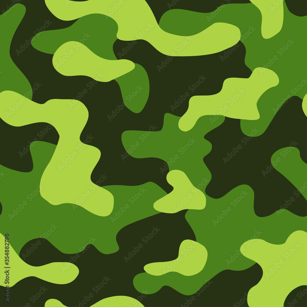 Camouflage texture seamless pattern. Abstract modern military camo endless ornament for fabric and fashion print. Vector illustration. Camouflage texture seamless pattern. Abstract modern military camo endless ornament for fabric and fashion print. Vector illustration.