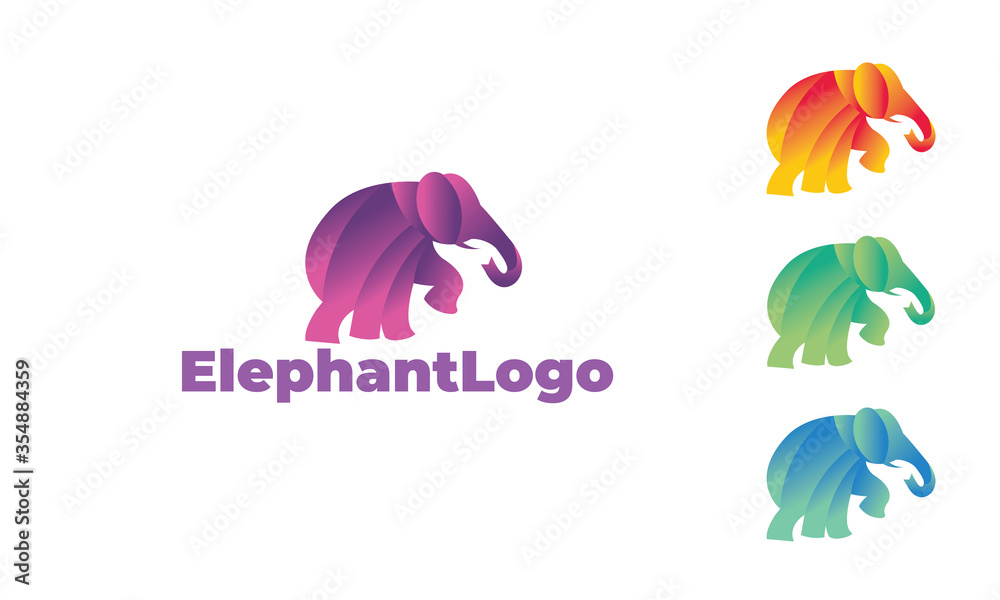 Elephant logo with modern style can for nature logo, animal logo ...