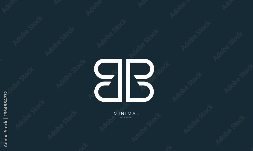 Alphabet letter icon logo BB Alphabet letter icon logo BB