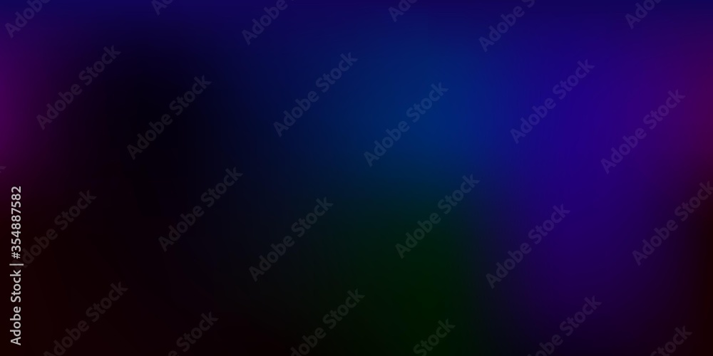 Dark Multicolor vector blur layout.