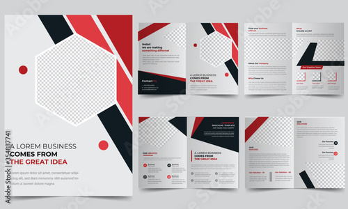 8 Page Clean Brochure Design Template 
