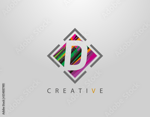 Creative D Letter Logo. Modern Abstract Square Geometric Initial D Icon. Free Download Creative D Letter Logo. Modern Abstract Square Geometric Initial D Icon. - GFXLoad