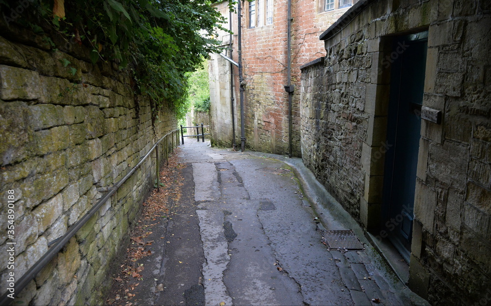 narrow street in old town