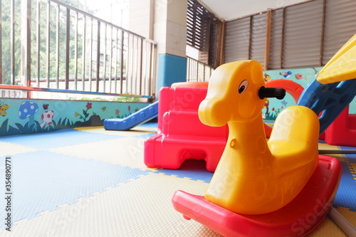 children's playground . kindergarden playground.