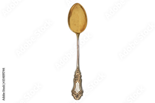 Fotografie vintage spoon on white background