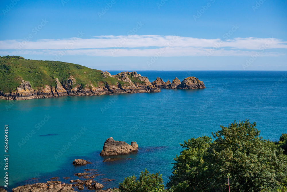 view of the coast of the island of Guernsey