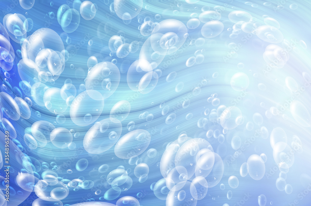 bubbles in the blue water bubbles in the blue water