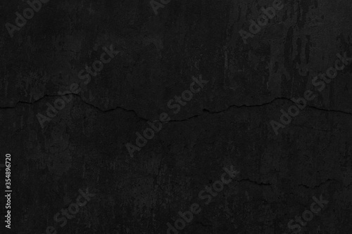 Old black concrete wall