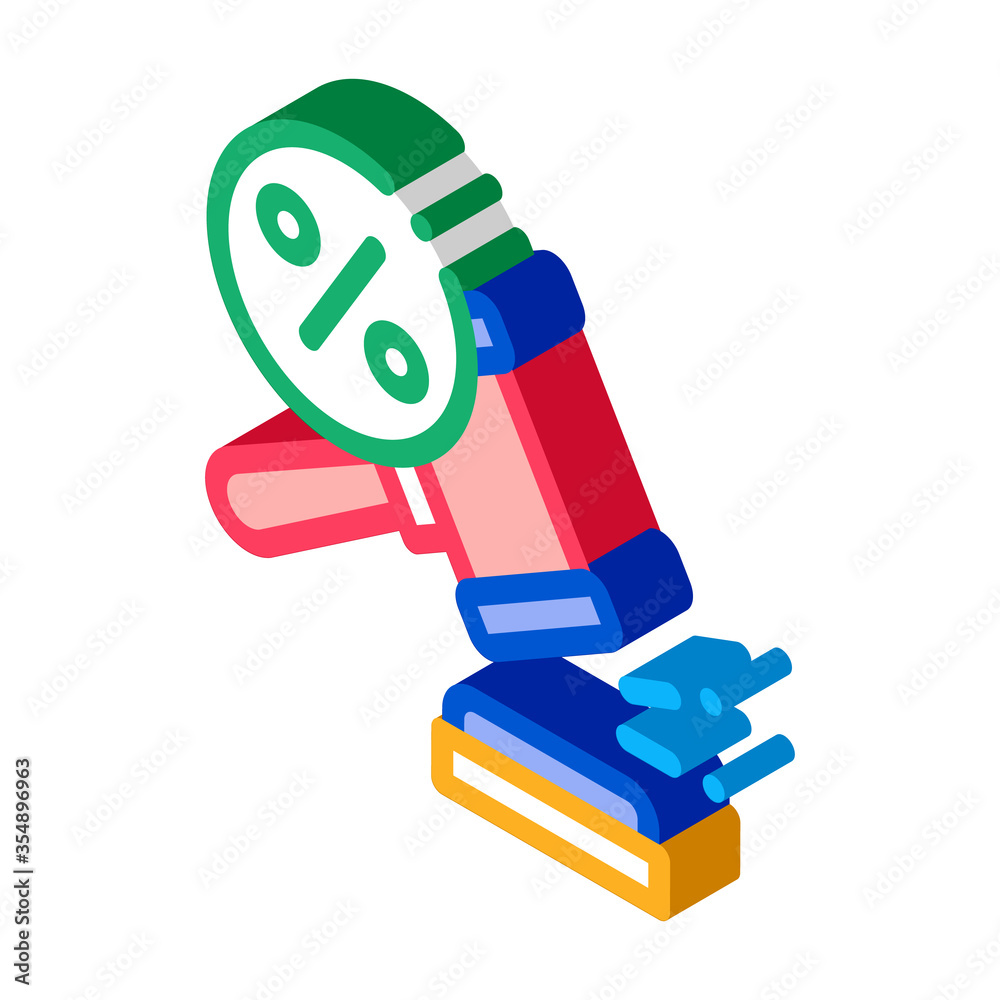 Court Hammer Icon Vector. Isometric Court Hammer sign. color isolated symbol illustration Court Hammer Icon Vector. Isometric Court Hammer sign. color isolated symbol illustration