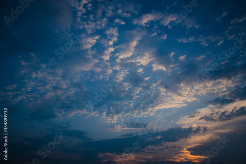 Sky Stratocumulus 
in the evening and sunset