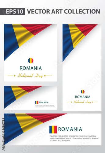 Made in ROMANIA Seal Collection, ROMANIAN National Flag (Vector Art)
